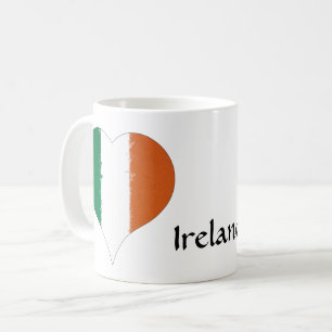 I Heart Ireland Tricolor Flagga Kaffemugg
