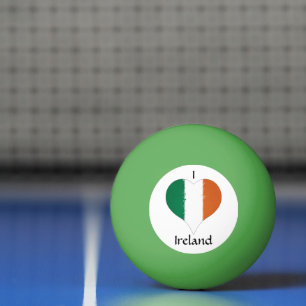 I Heart Ireland Tricolor Flagga Pingisboll