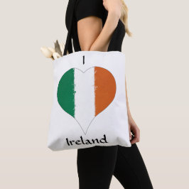 I Heart Ireland Tricolor Flagga Tygkasse