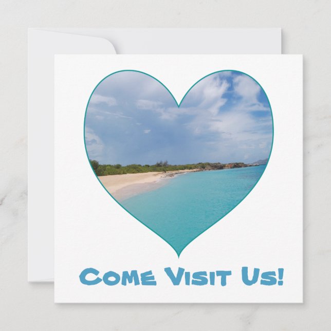 I Heart Island Life Notecard Anteckningskort (Framsida)