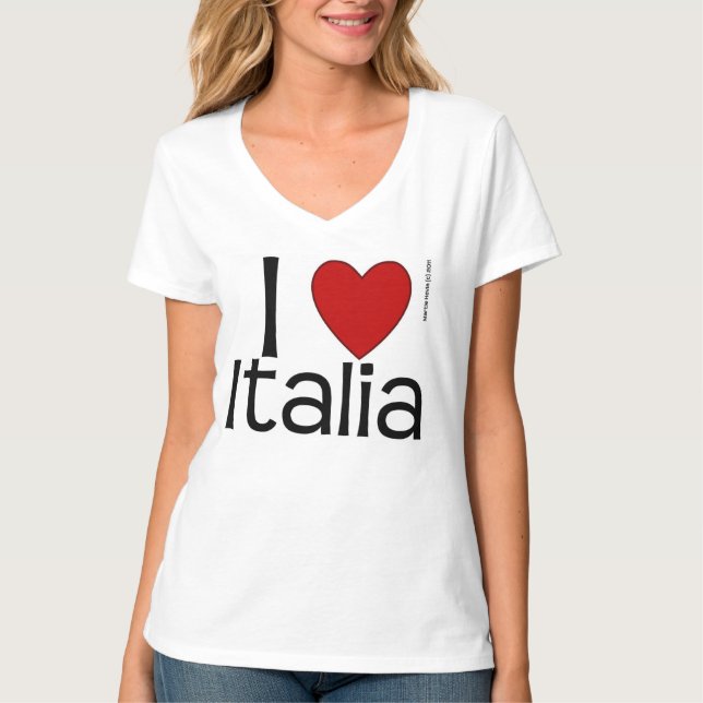 I Heart Italia Shirt T-shirt (Framsida)