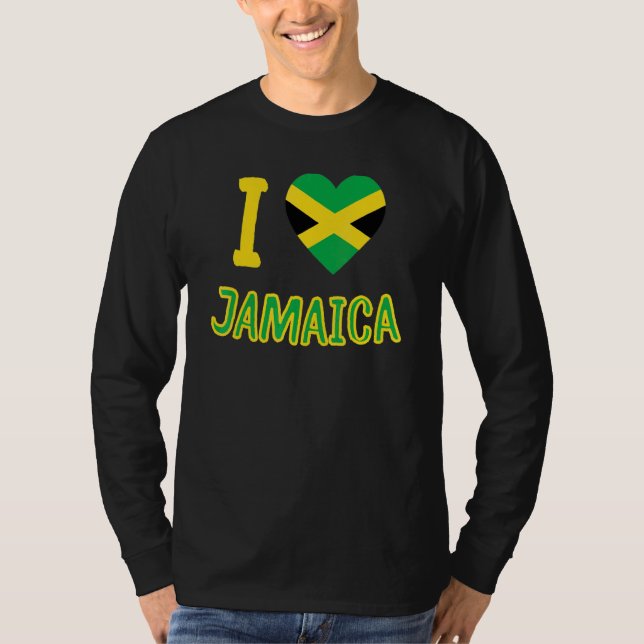 I Heart Jamaica T Shirt (Framsida)