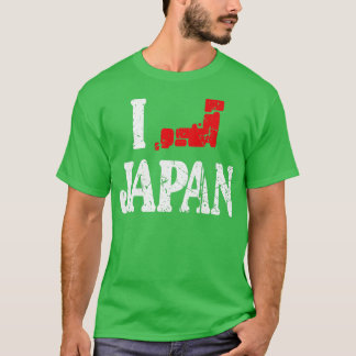 I Heart Japan I Love Japanese Map Love Japan Kawai T Shirt