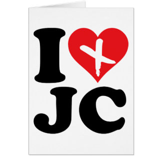 I Heart JC Hälsningskort