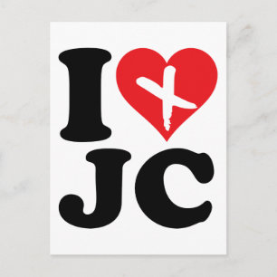 I Heart JC Vykort