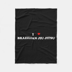 I Heart Jitsu - Jag älskar brasiliansk Jiu Jitsu Fleecefilt