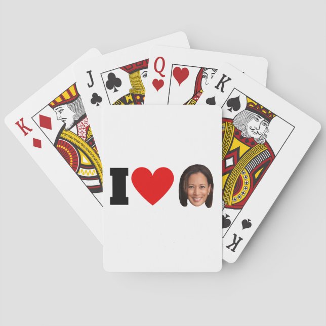 I Heart Kamala Harris Casinokort (Baksidan)