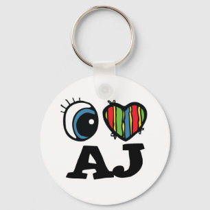 I Heart (Kärlek) AJ Nyckelring