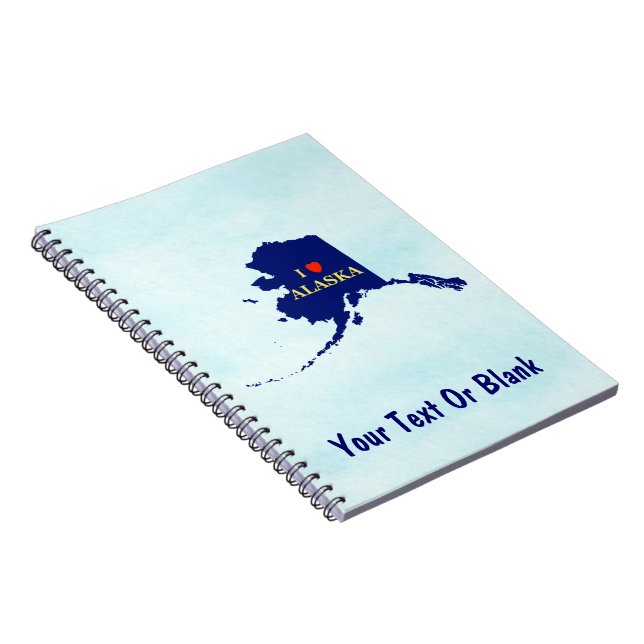I Heart (Kärlek) Alaska Anteckningsbok (Högra Sidan)