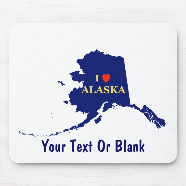 I Heart (Kärlek) Alaska Musmatta (Framsidan)