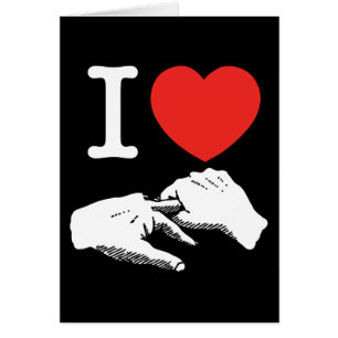 I Heart (Kärlek) Anal Hälsningskort