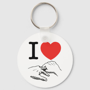 I Heart (Kärlek) Anal Nyckelring