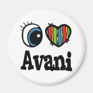 I Heart (Kärlek) Avani Magnet