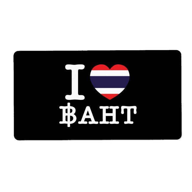 I Heart (Kärlek) Baht Fraktsedel (Framsidan)