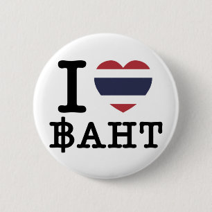 I Heart (Kärlek) Baht Knapp