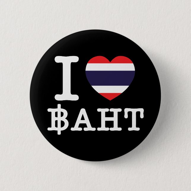 I Heart (Kärlek) Baht Knapp (Framsida)