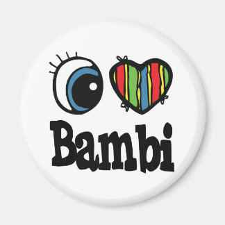 I Heart (Kärlek) Bambi Magnet