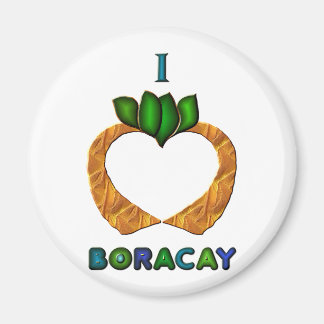 I Heart (Kärlek) Boracay Magnet