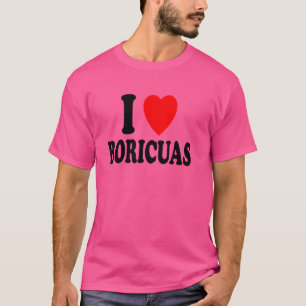 I Heart (Kärlek) Boricuas Attraktion Preference Pu T Shirt