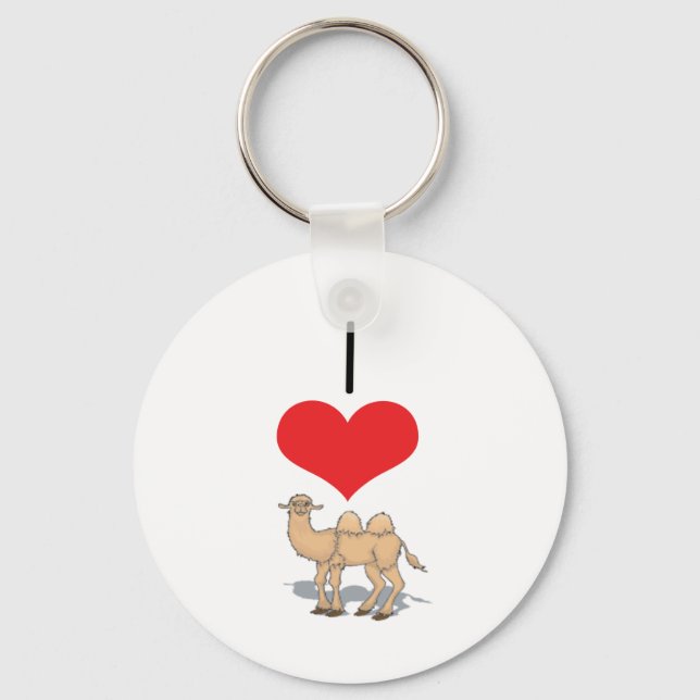 I Heart (Kärlek) Camels Nyckelring (Framsida)
