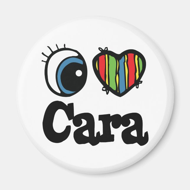 I Heart (Kärlek) Cara Magnet (Framsidan)