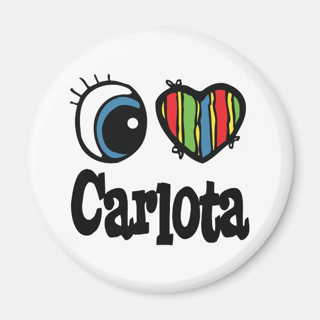 I Heart (Kärlek) Carlota Magnet (Framsidan)