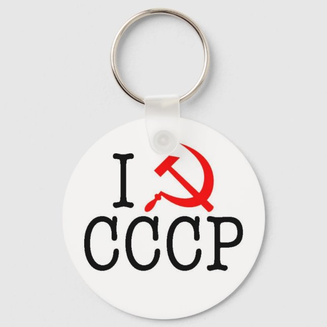 I Heart (KÄRLEK) CCCP Nyckelring (Framsida)