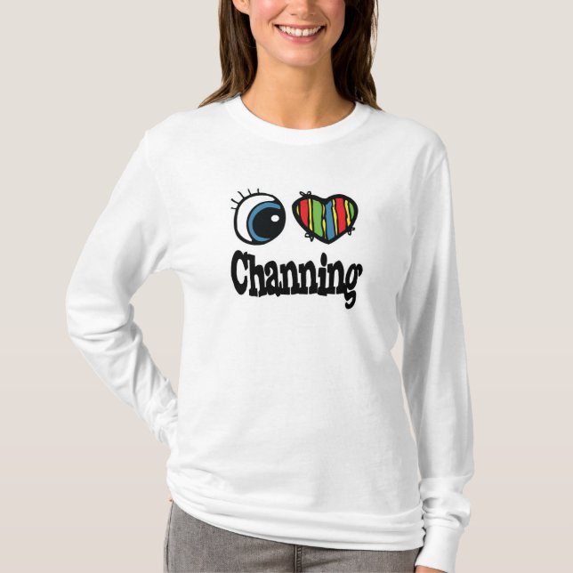 I Heart (Kärlek) Channing T Shirt (Framsida)