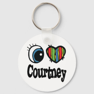 I Heart (Kärlek) Courtney Nyckelring