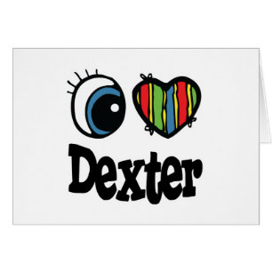 I Heart (Kärlek) Dexter Hälsningskort