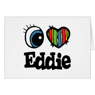 I Heart (Kärlek) Eddie Hälsningskort