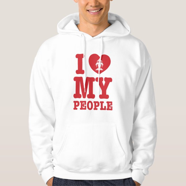 I Heart (Kärlek) Erawan My Lao People Hoodie (Framsida)