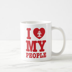 I Heart (Kärlek) Erawan My Lao People Kaffemugg