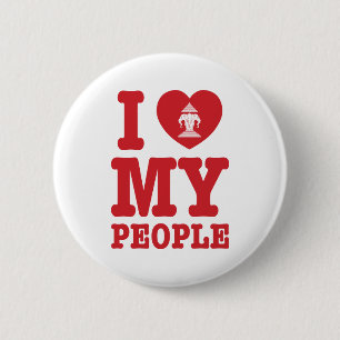 I Heart (Kärlek) Erawan My Lao People Knapp