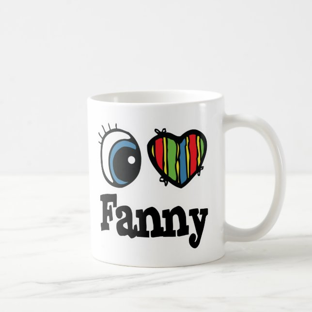 I Heart (Kärlek) Fanny Kaffemugg (Höger)