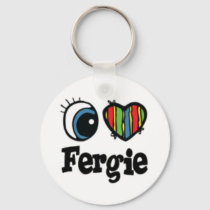 I Heart (Kärlek) Fergie Nyckelring