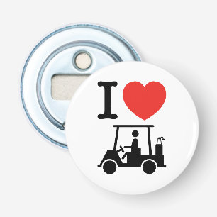 I Heart (Kärlek) Golf Cart Flasköppnare