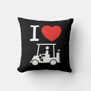 I Heart (Kärlek) Golf Cart Kudde