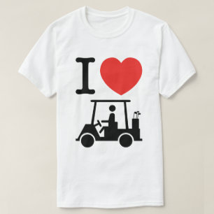 I Heart (Kärlek) Golf Cart Tröja