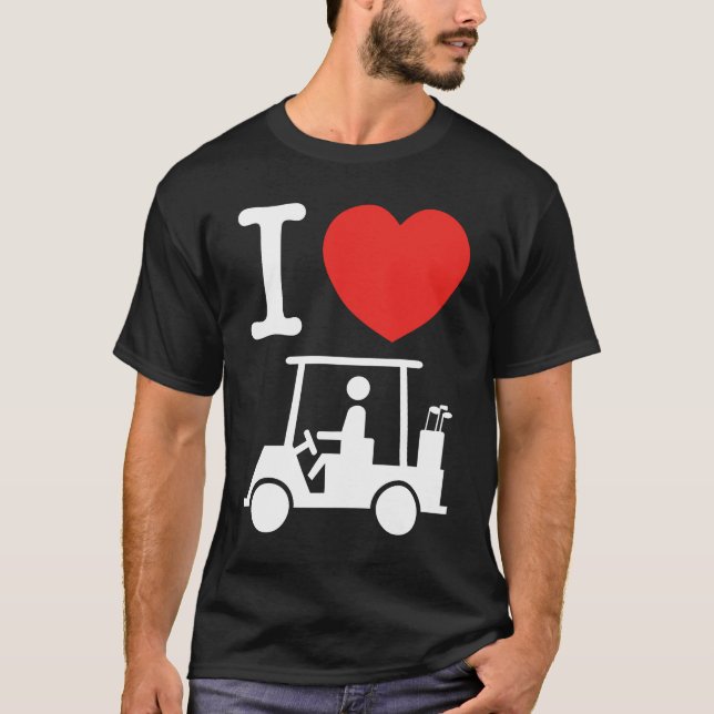 I Heart (Kärlek) Golf Cart Tröja (Framsida)