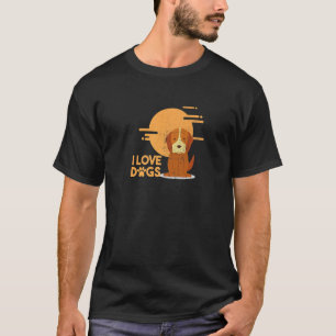 I Heart Kärlek Hund Proud Pet Rescuer Animal Lover T Shirt