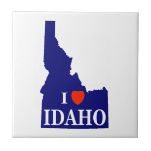 I Heart (Kärlek) Idaho Kakelplatta