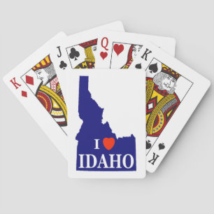 I Heart (Kärlek) Idaho Spel Kort