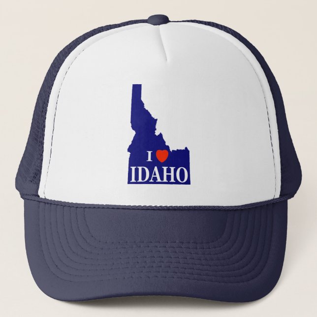 I Heart (Kärlek) Idaho Truckerkeps (Framsida)