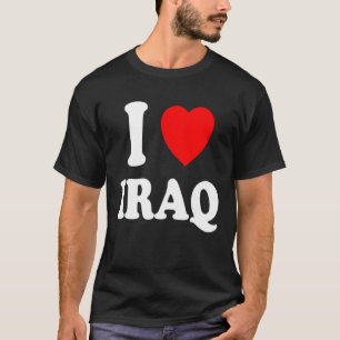I Heart Kärlek Irak Heritage Nationalitet Pride Ho T Shirt