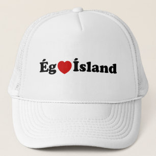 I Heart (Kärlek) Island [Ég Elska Ísland] isländsk Keps