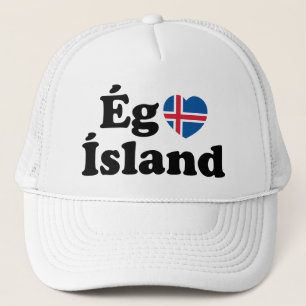 I Heart (Kärlek) Island [Ég Elska Ísland] isländsk Keps