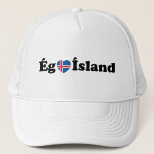I Heart (Kärlek) Island [Ég Elska Ísland] isländsk Keps