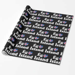 I Heart (Kärlek) Island [Ég Elska Ísland] isländsk Presentpapper