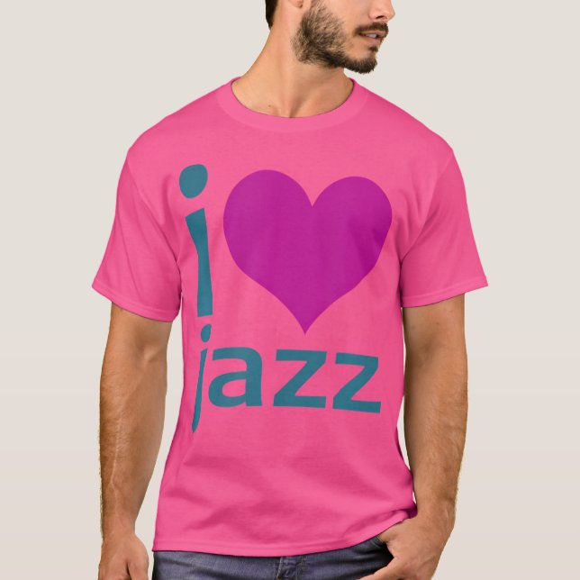 I Heart (Kärlek) Jazz T Shirt (Framsida)